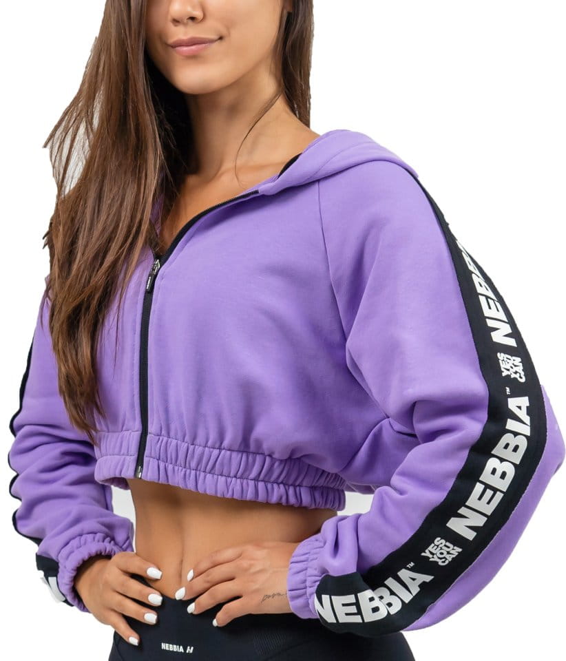 Sudadera con capucha Nebbia Cropped Zip-Up Hoodie ICONIC